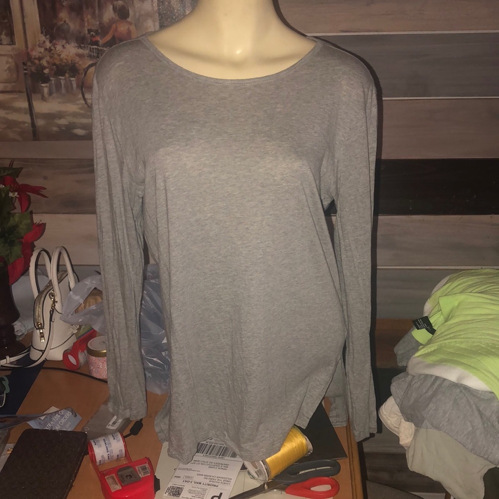 BP gray long sleeve lightweight top - xsmall size